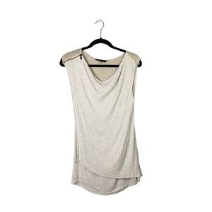 Laila Jayde Preppy Sleeveless Knit Criss Cross Closure Casual Blouse Size Medium